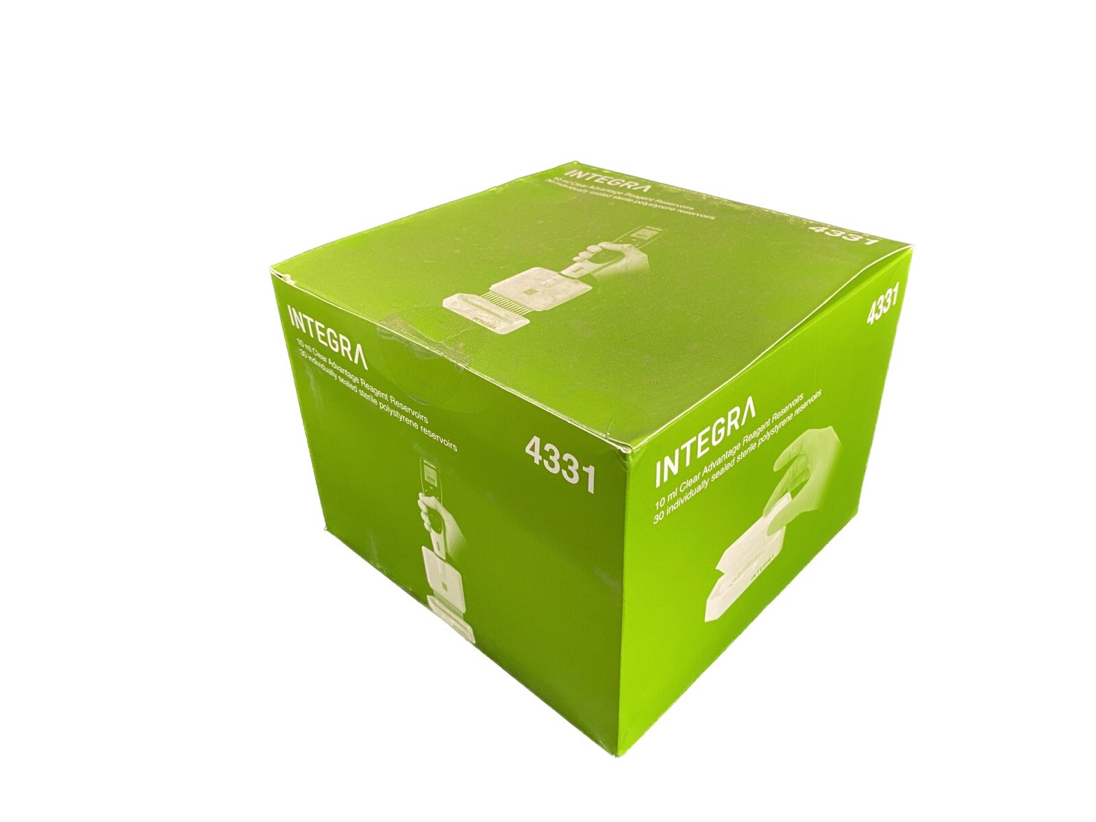 INTEGRA 10mL Polystyrene Reservoirs Individually Wrapped Sterile 4331 (30/cs)