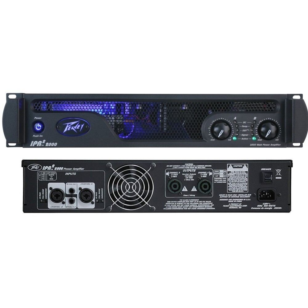 Peavey IPR2 2000 2-Channel 2000W Power Amplifier (IPR22000) Ready to ROCK!