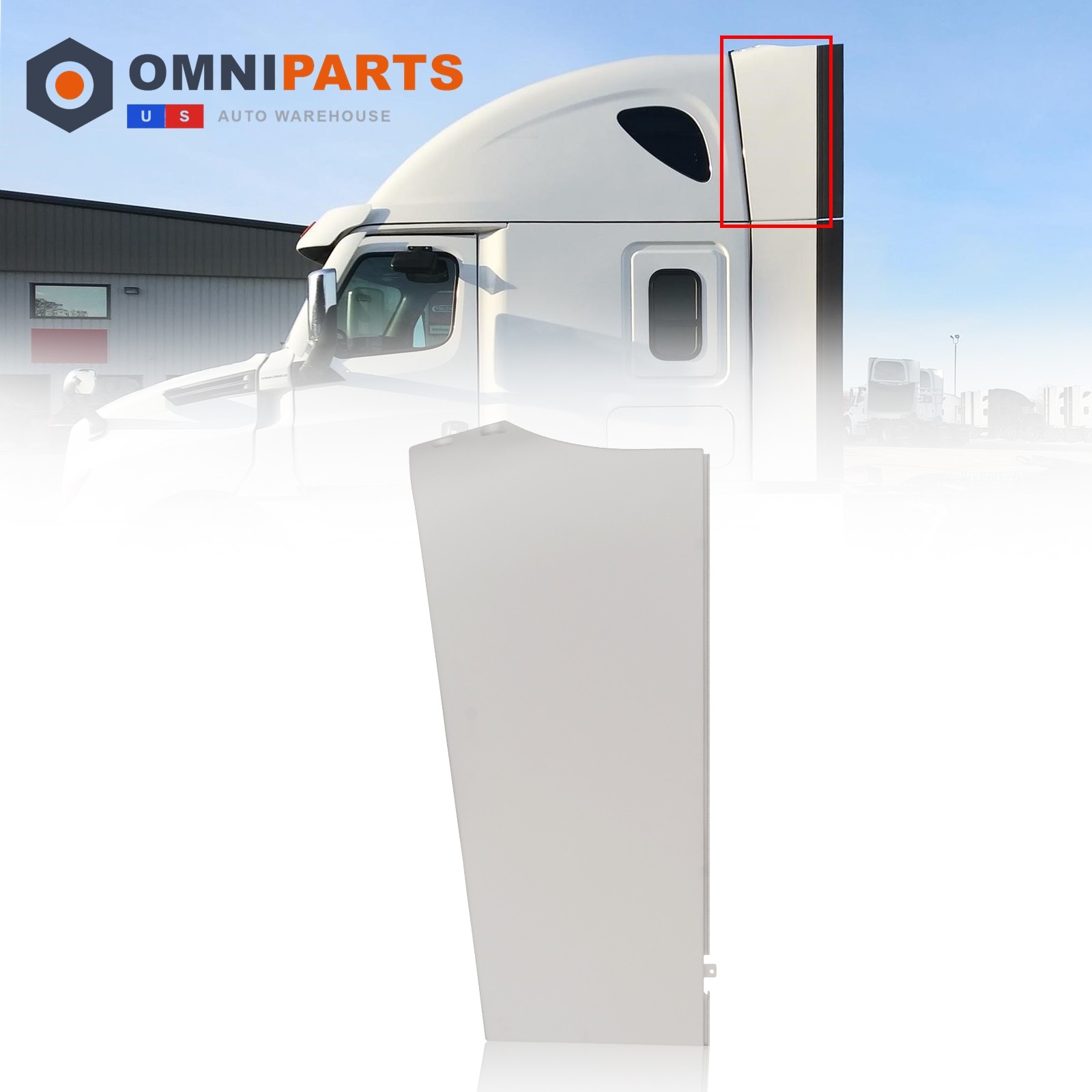 Cab Air Deflector Upper Fairing For Freightliner Cascadia 2018+ Left Driver Side