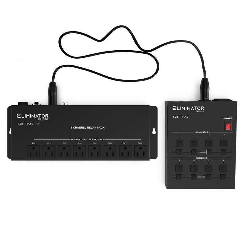 Set of ADJ SC8 II PAD SYSTEM analog controller + 2x Mini Kinta ILS