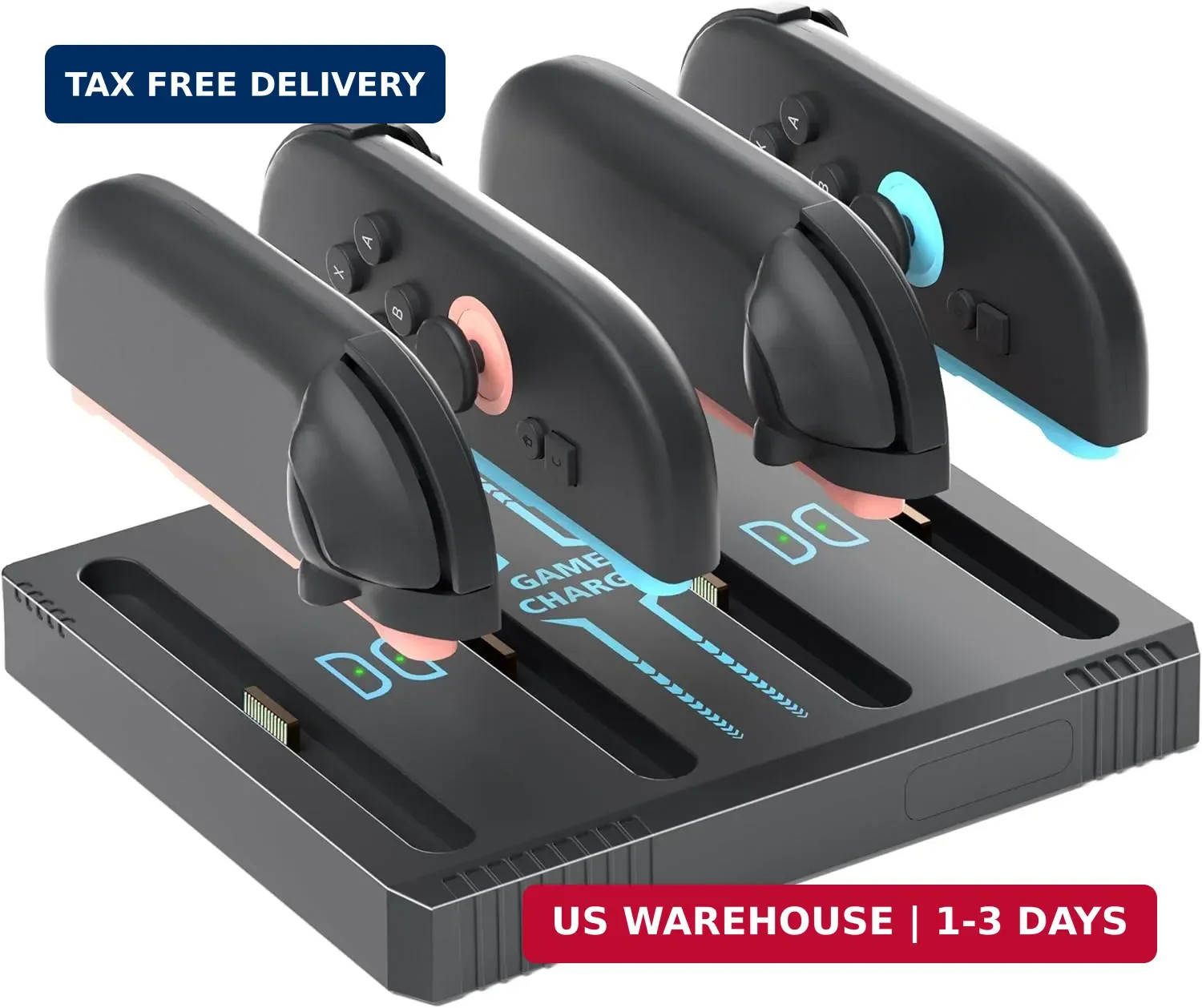 Charging Dock for Nintendo Switch 2 Joy-Con Controllers - Organized Storage Stan