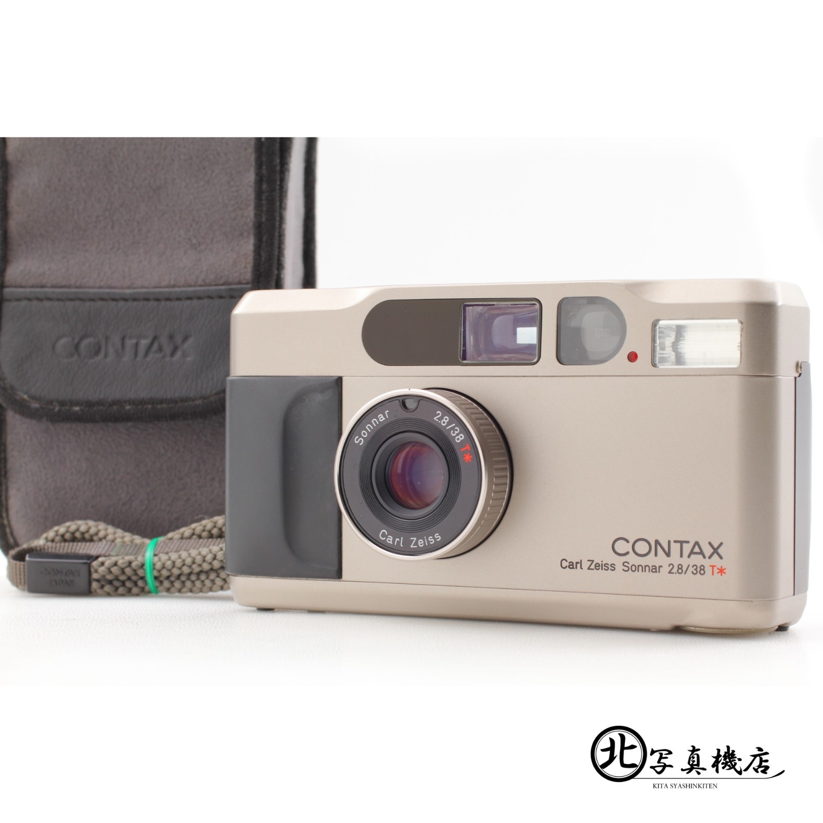 All Works [ TOP MINT ] Contax T2 Titan Silver 35mm Film Camera From TOKYO
