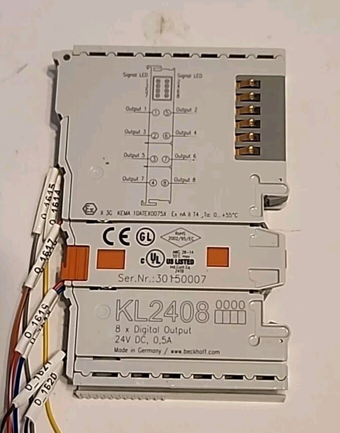 BECKHOFF KL2408 8-channel Digital Output Terminal 24V - Free Shipping