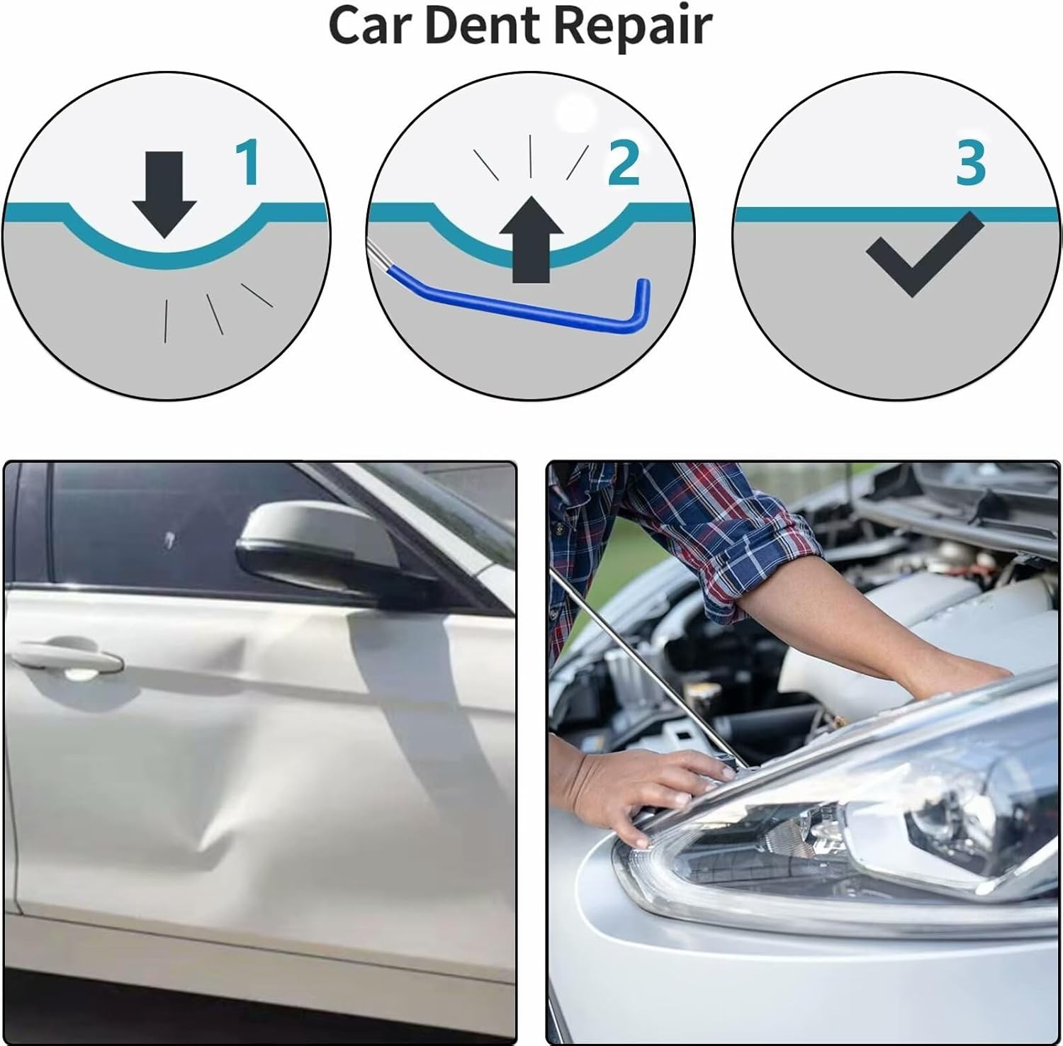 23pc Car Repair Tool Kit Portable Automotive Tool Set with Carrying Bag for Cars