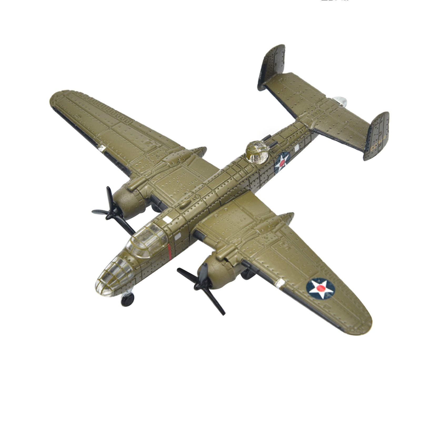 1PCS 1:200 Scale WWII US B-25 Mitchell Bomber Model Finished Model Decor Model