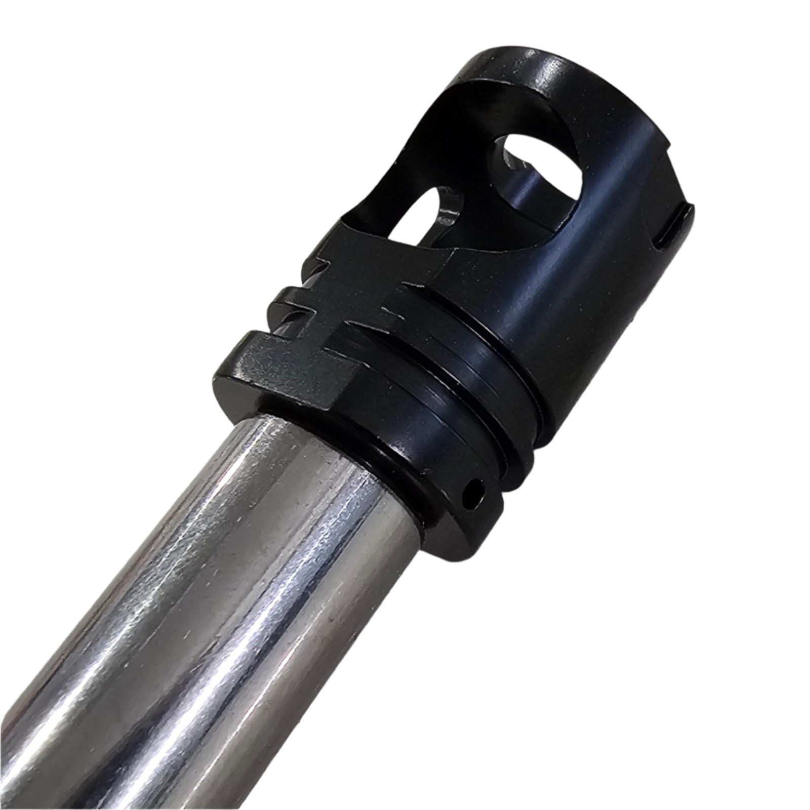 9mm Linear Compensator Steel Black Oxide 1/2x28 TPI Thread  Muzzle Brake