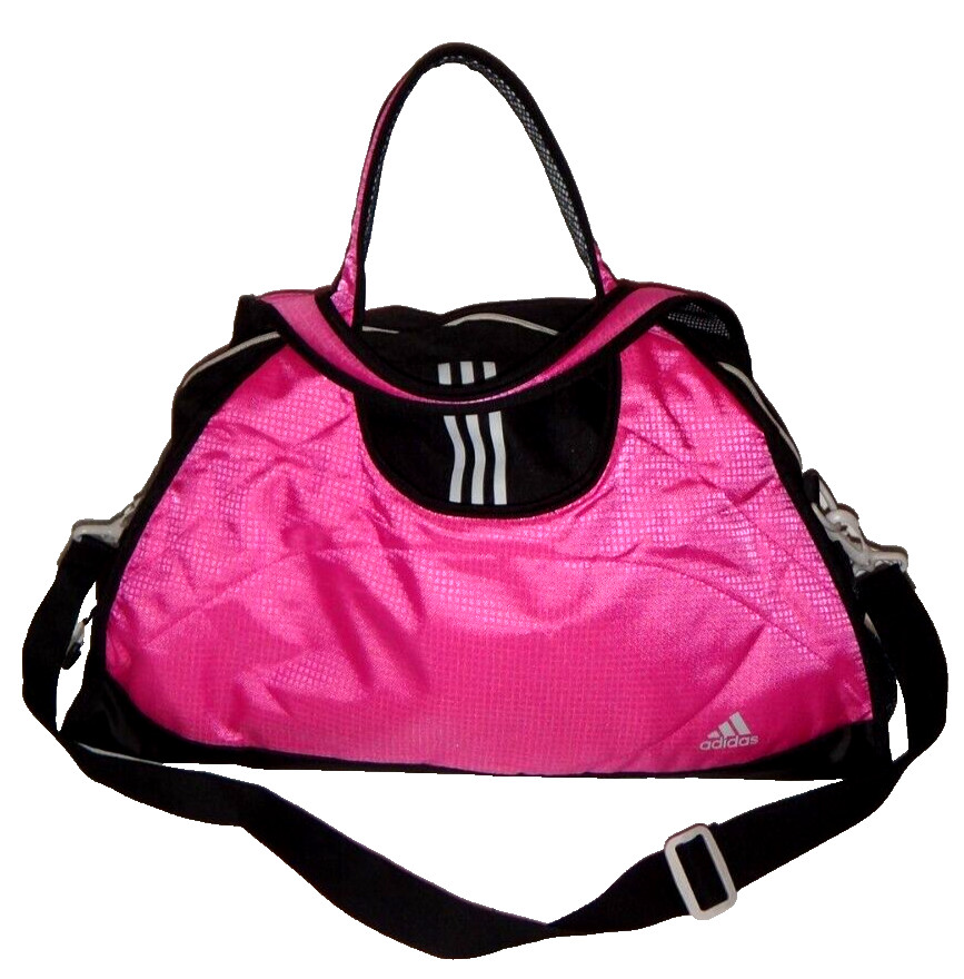 adidas 3-Stripes ClimaProof Ultimate Club Bag Hand Shoulder Sport Bag Black Pink