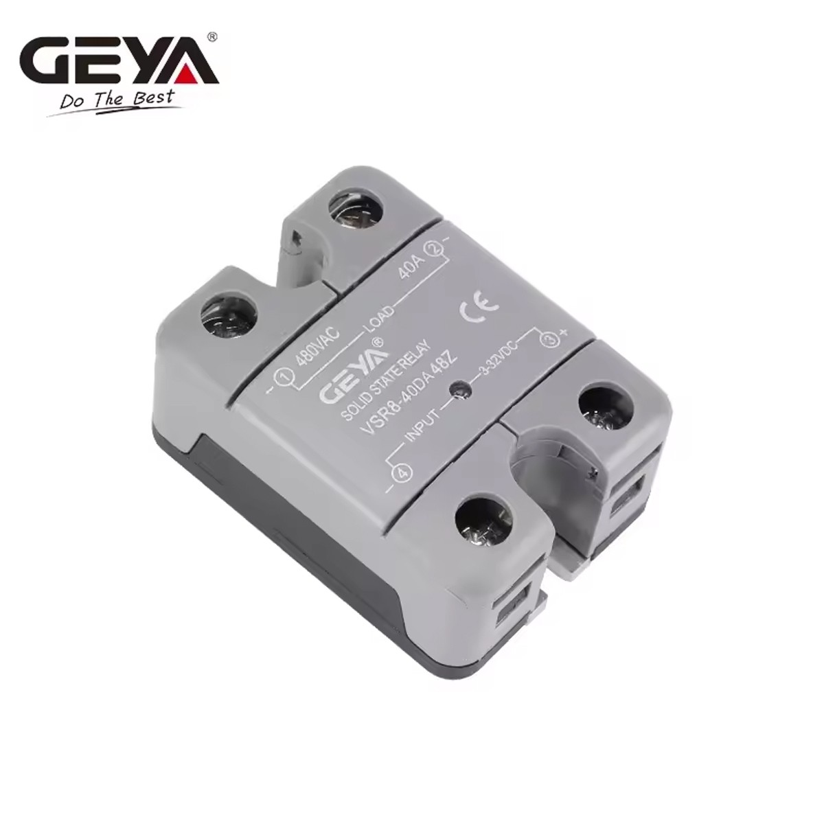 GEYA Solid State Relay Module SSR-10/25/40/60/80DA 3-32VDC to 24-480VAC VSR8-DA
