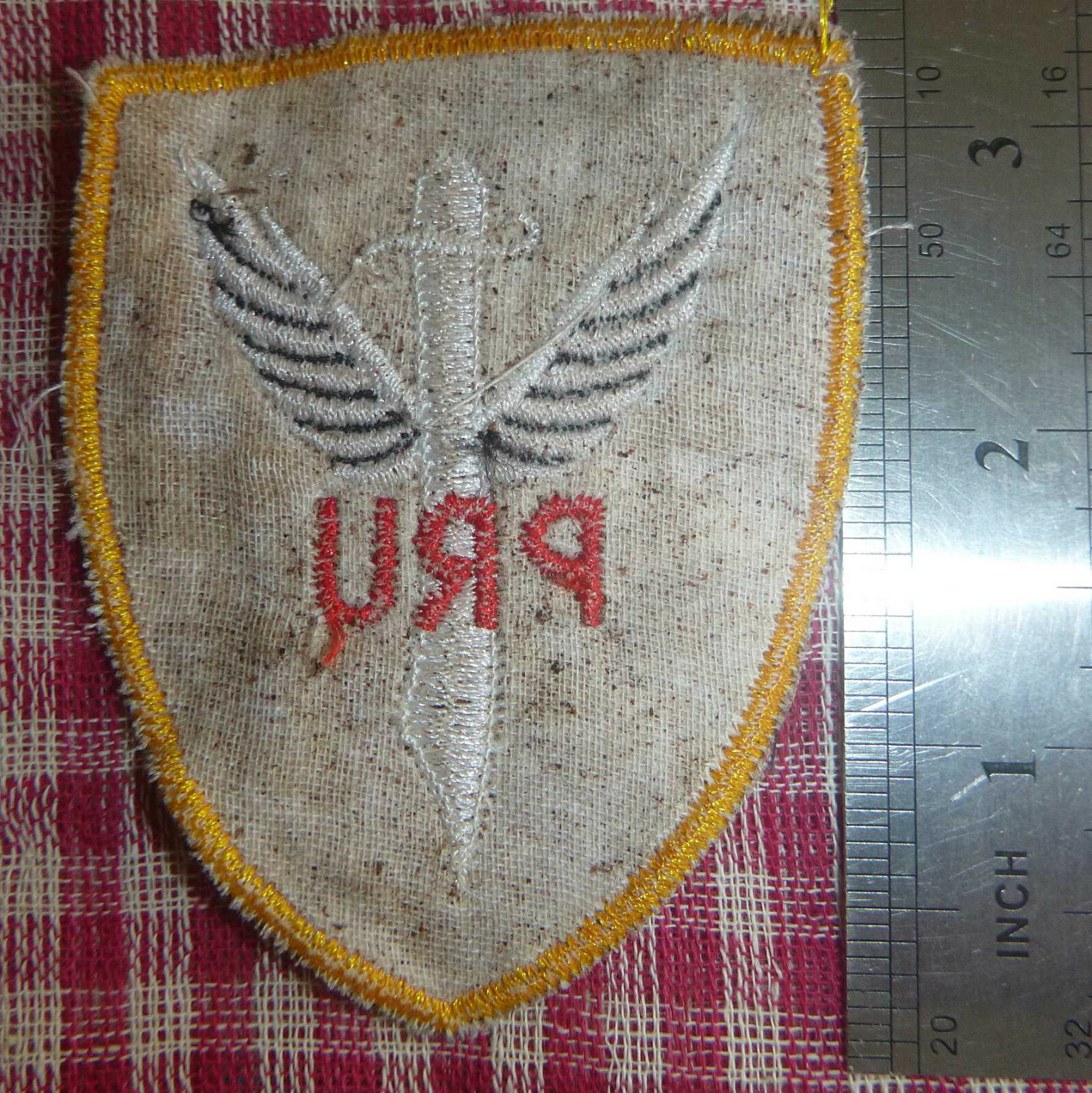 TIGERS TEETH - PRU PATCH - Phoenix Assassination Program - Vietnam War - M.949