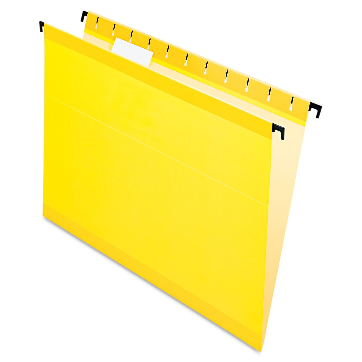 20 PCS Yellow Reinforced Hanging Folders Letter Size 1/5 Cut 6152 1/5 YEL