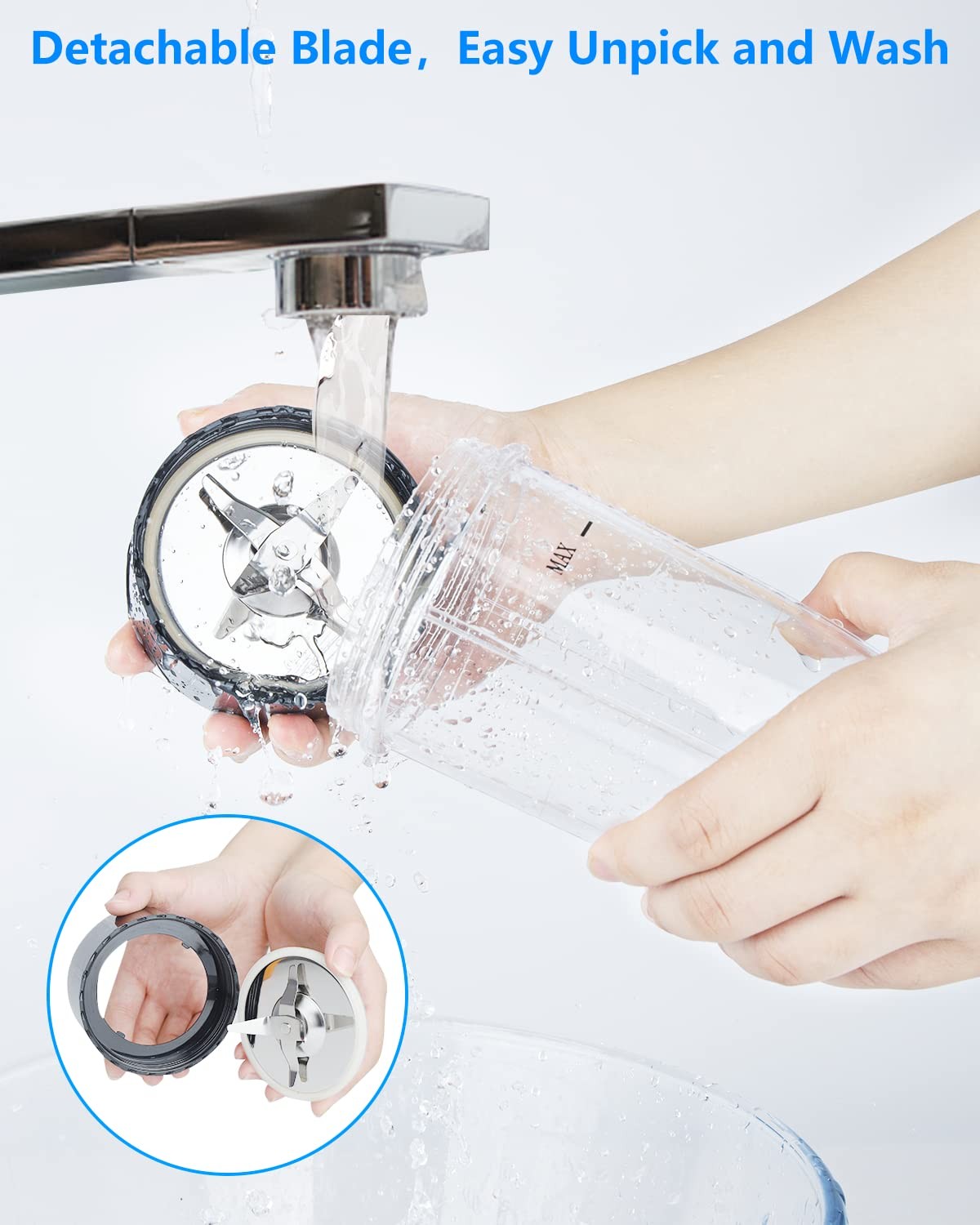 Personal Blender with Button,350W Professional Kitchen Blender for Smoothies ...