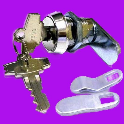 COIN DOOR CAM LOCK - SUPERIOR QUALITY DOUBLE BITTED WITH 2 KEYS AND 3 CAMS- NEW!