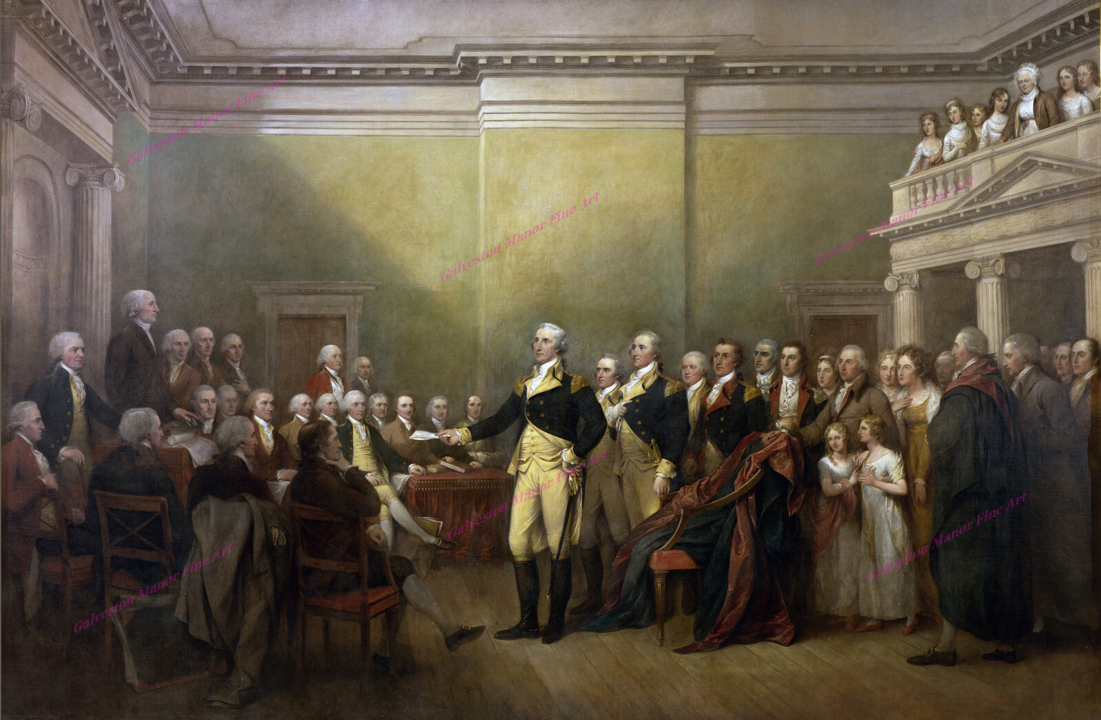 General Washington resigning his commission by John Trumball-Giclee Art Print