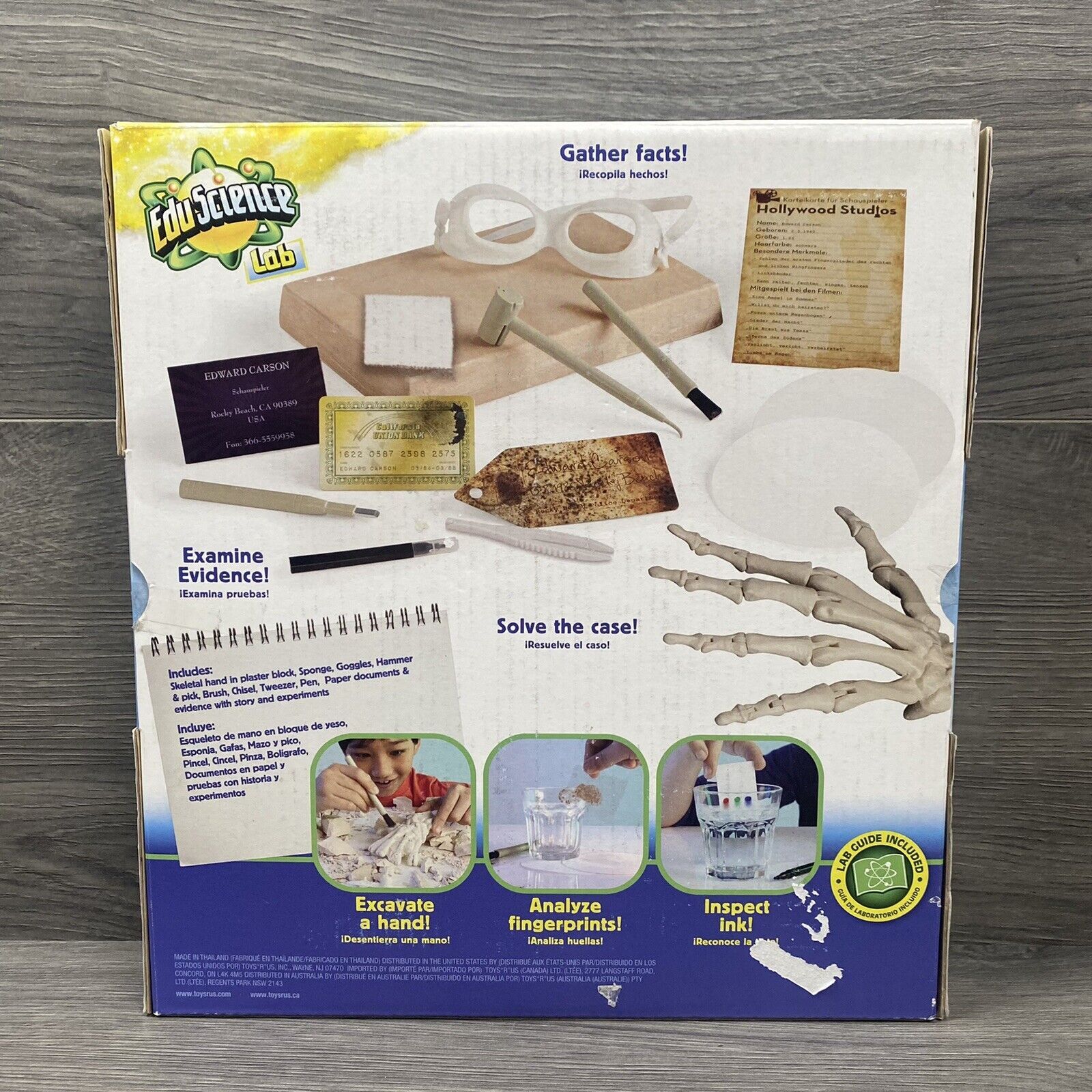 Skeleton Mystery STEM Forensic Science Hand Bone Dig Bar Edu Science Lab Biology