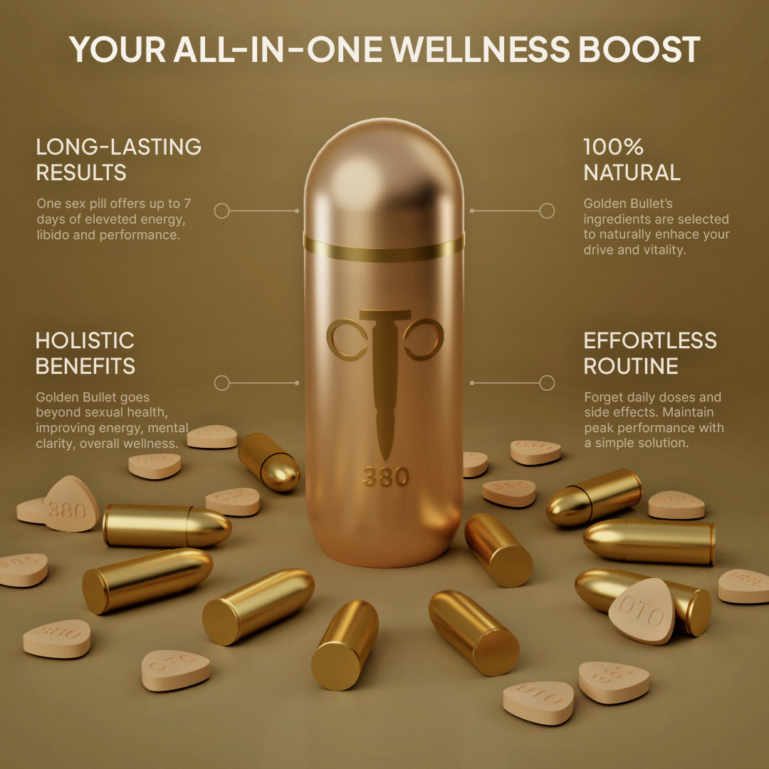 Golden Bullet - Best Enhancement, Male Supplement, for Men ALL NATURAL