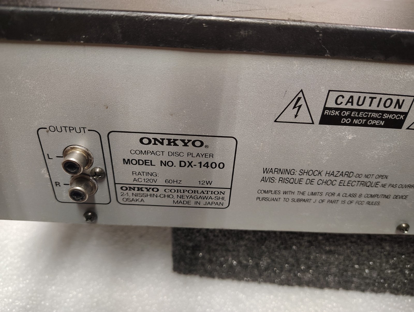 ONKYO DX-1400 CD-PLAYER