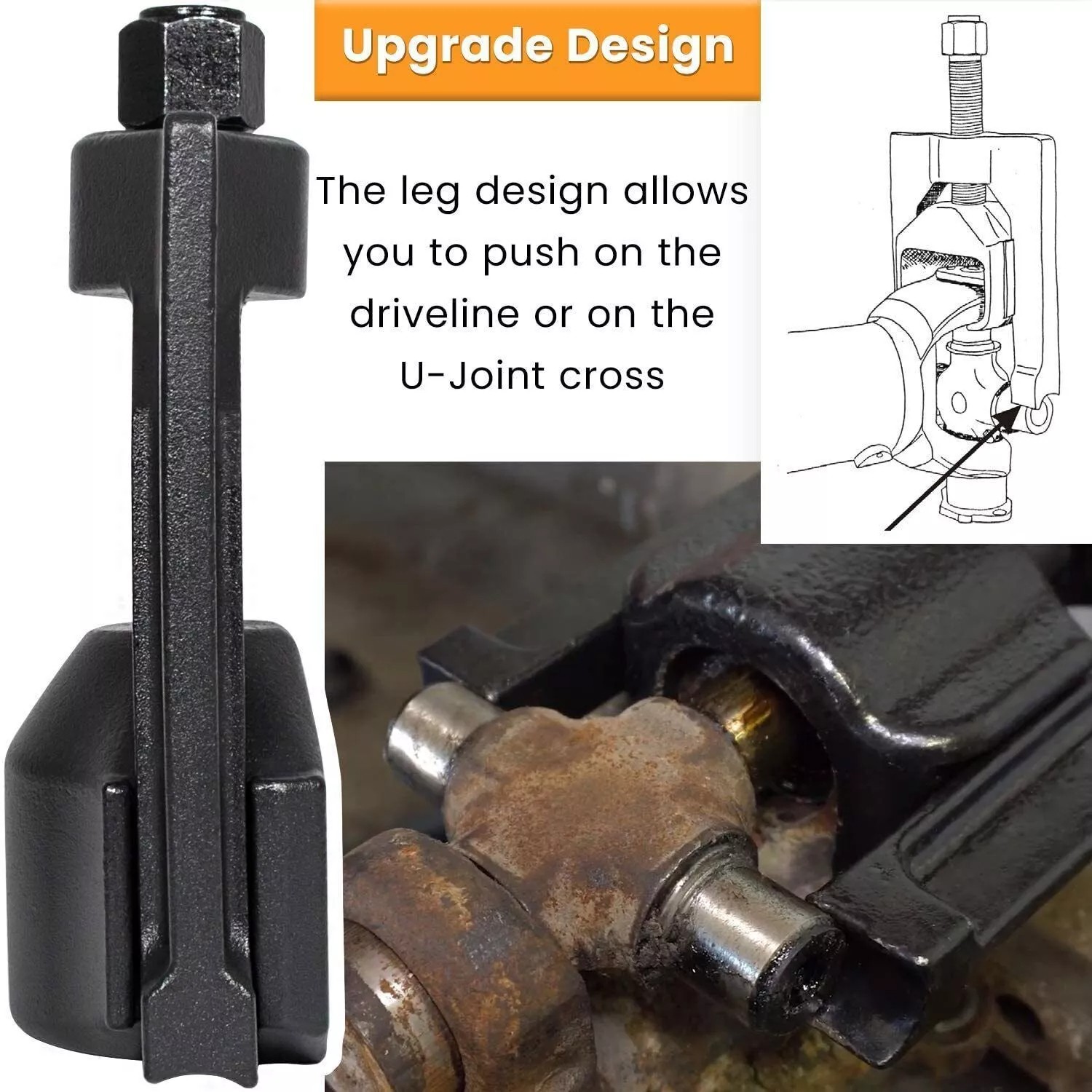 Heavy Duty 10102 U Joint Puller (Class 6-8) Installer Tool