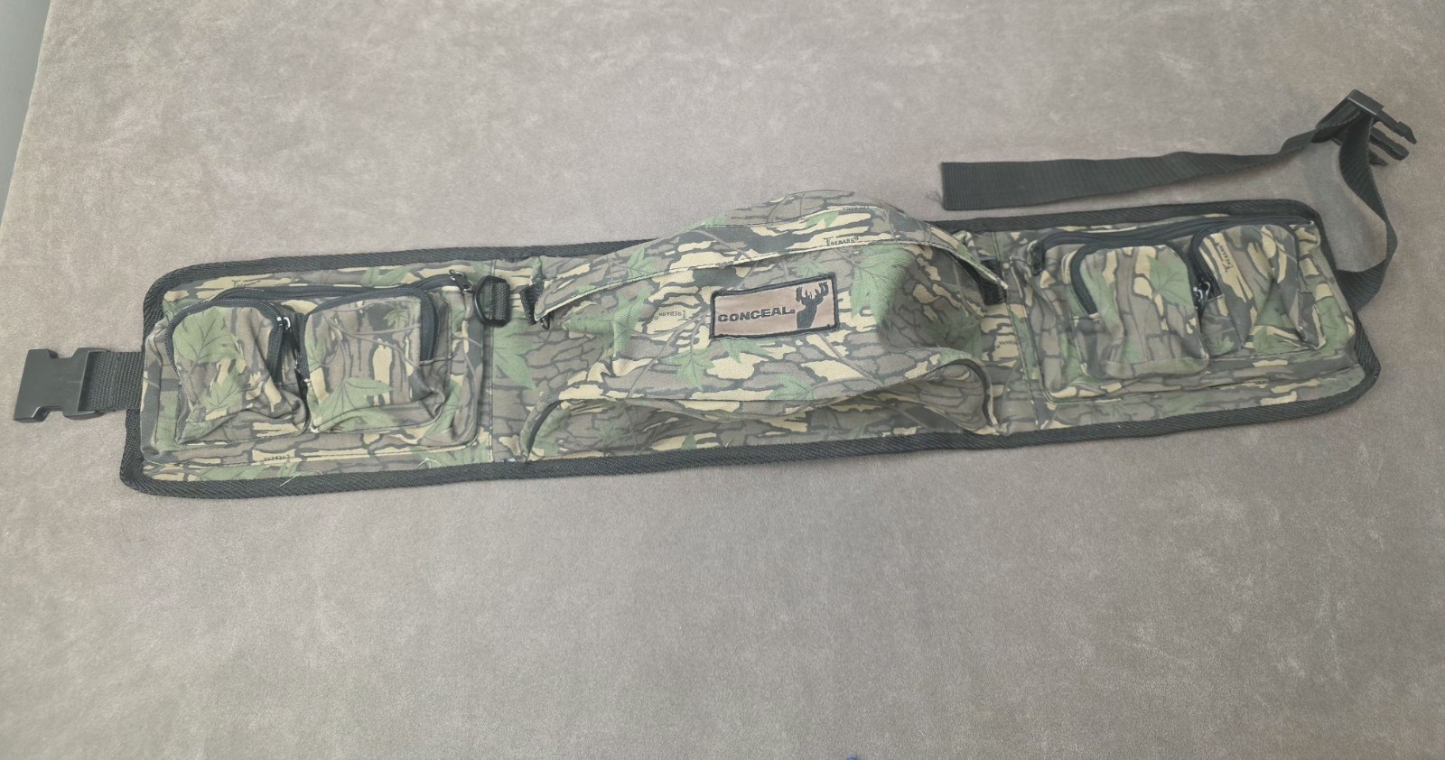 Conceal Waist Bag Trebark Camo Hunting Camping Fishing 7 Pocket Fanny Pack 32-44