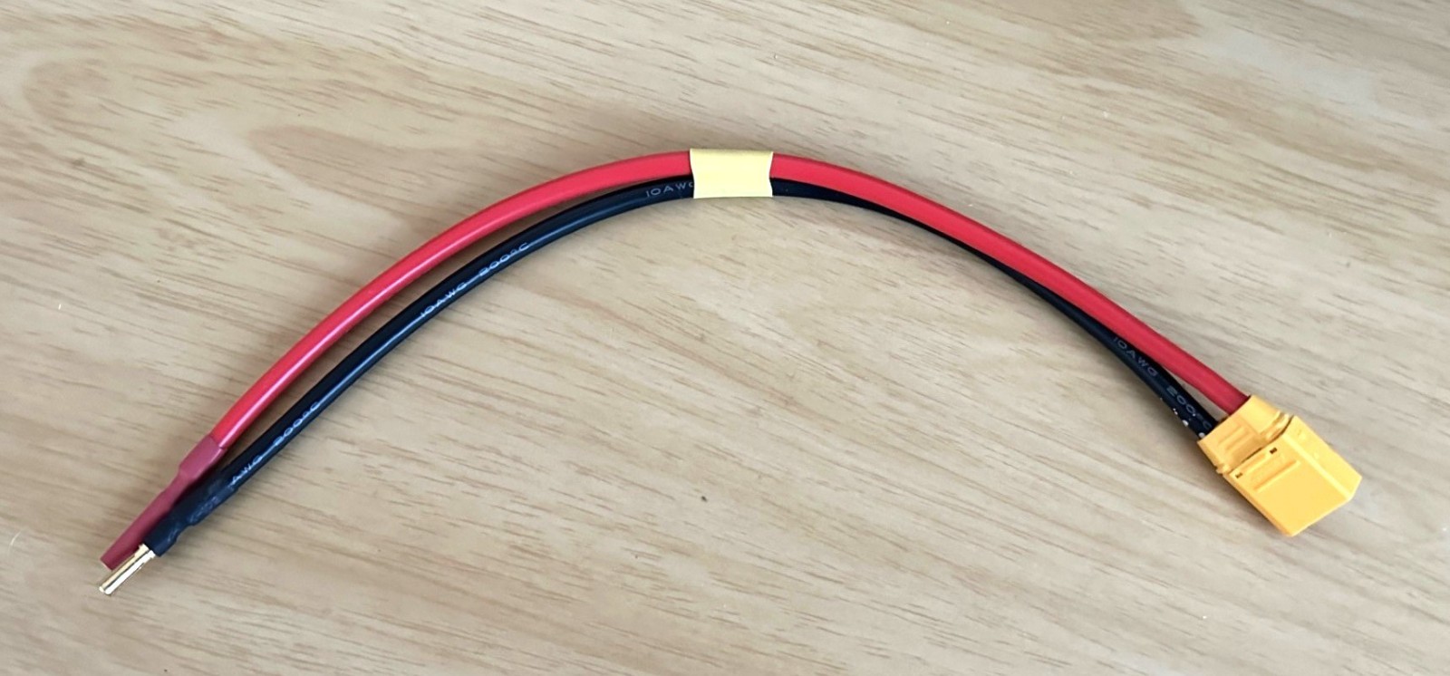 XT90 Male to 4 or 5 MM Male and Female Bullet 14,12,10 AWG Length 12", 18",24"