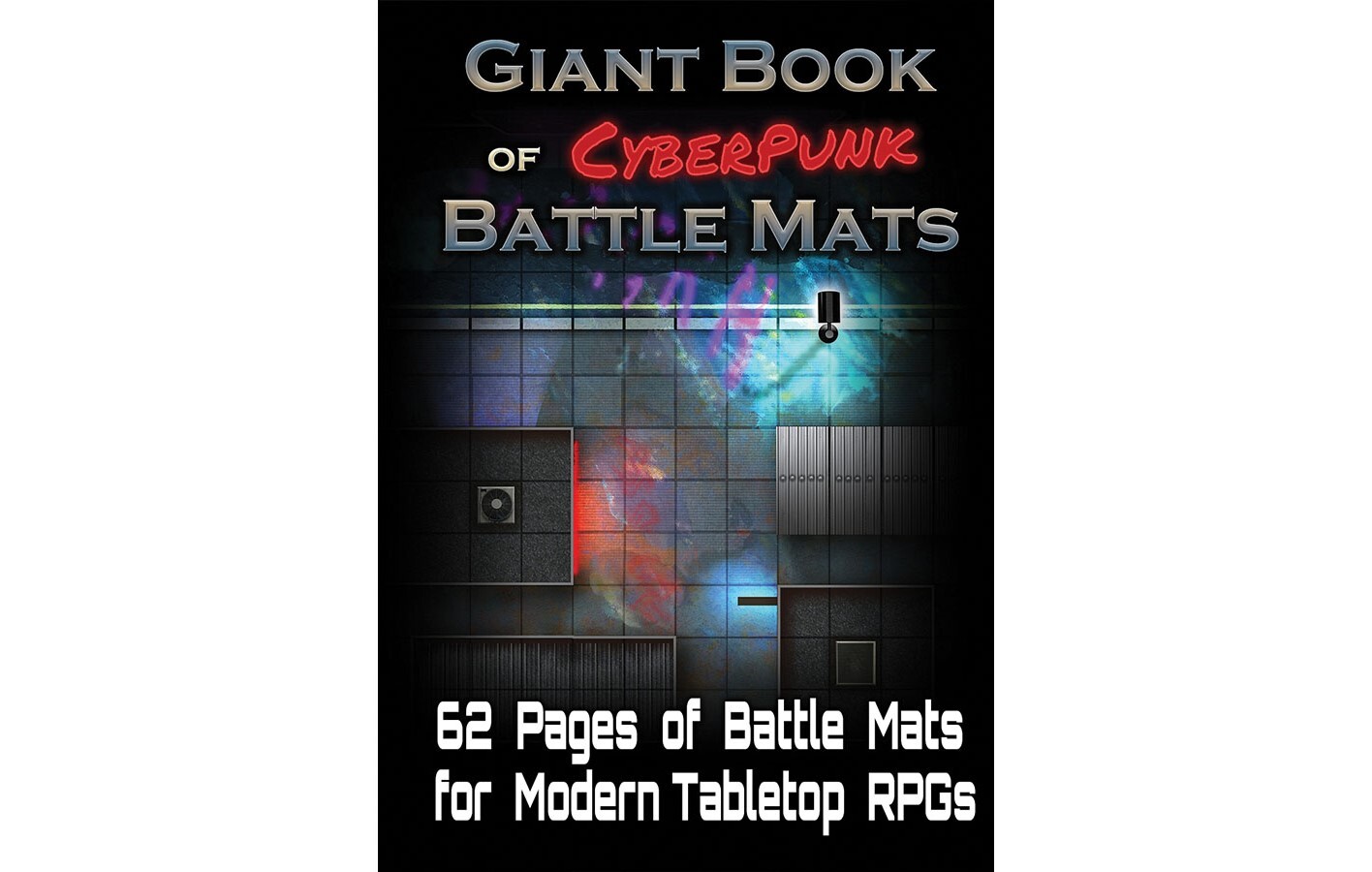 The Giant Book of Cyberpunk Battle Mats by Loke Balle Mats LBM013