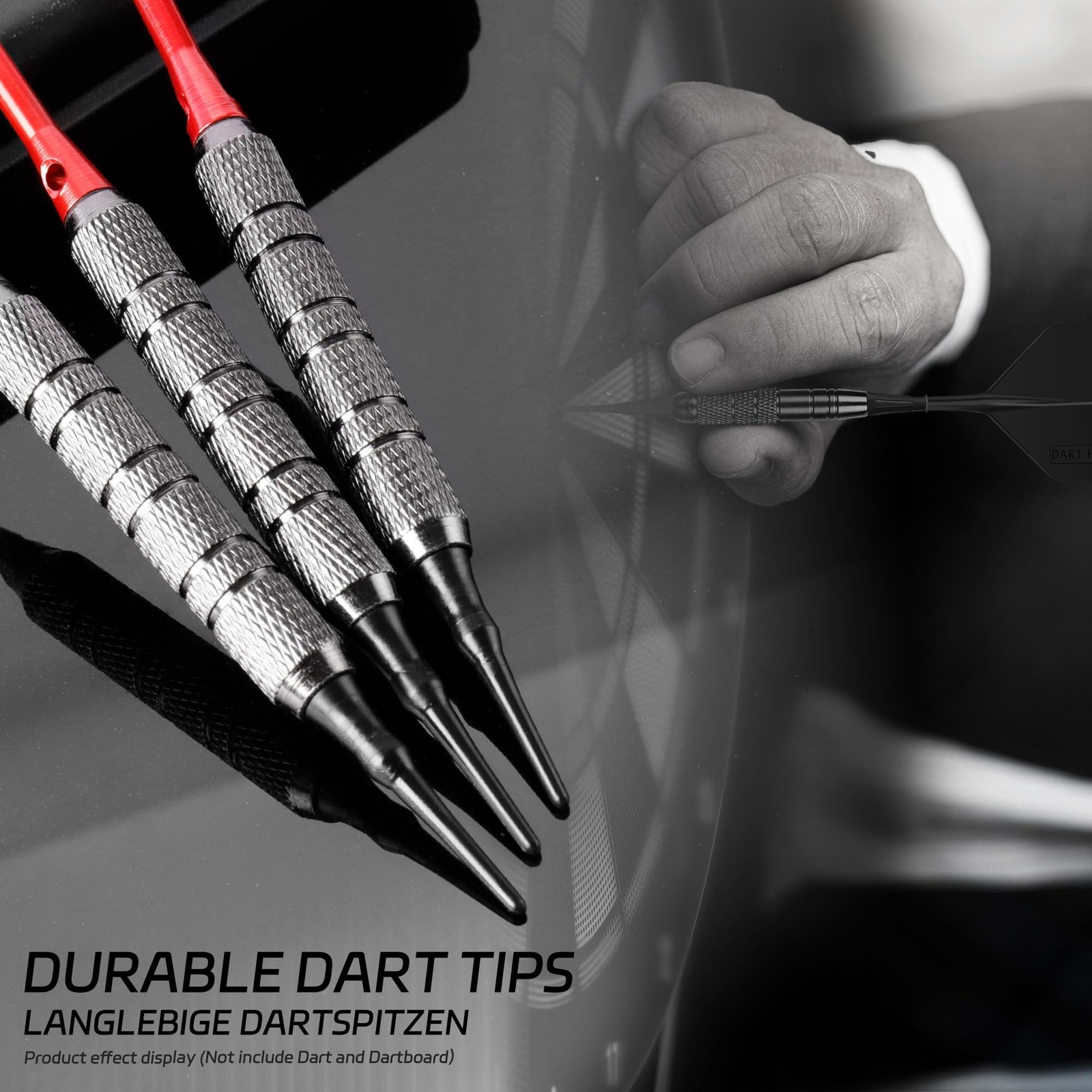 CyeeLife 2BA Thread Soft Tip Dart Points 100 Pack, Plastic Dart Tips Replacem...