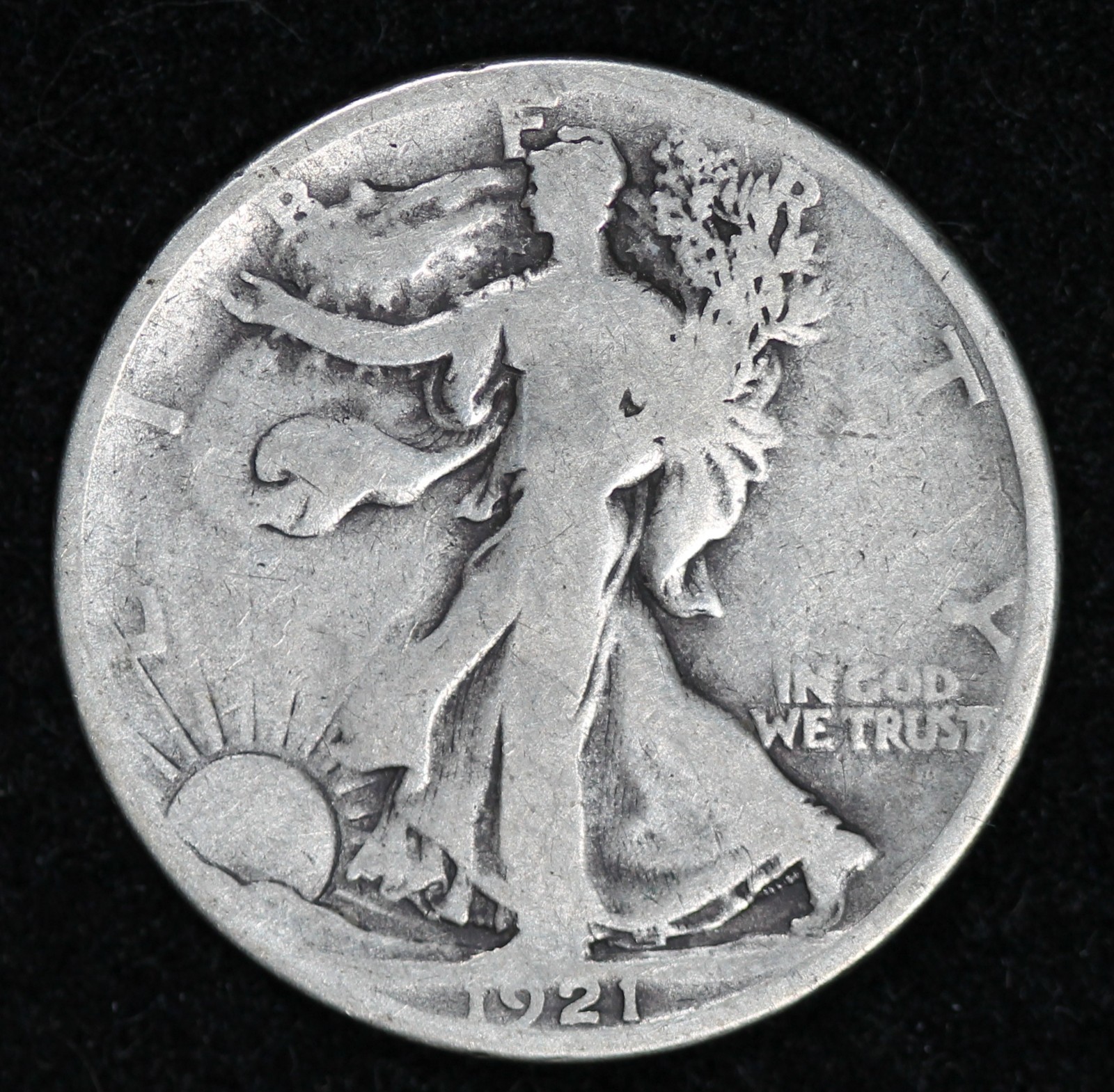 1921-S Walking Liberty Half - G/VG