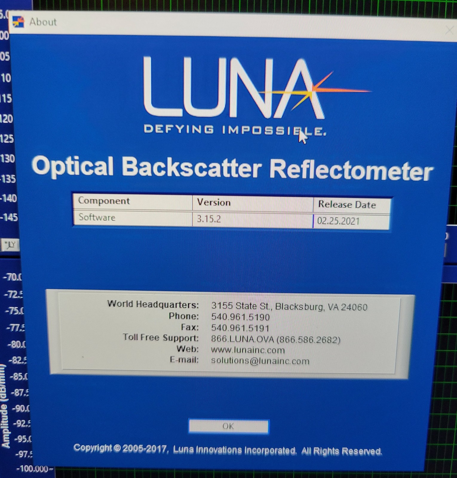Luna OBR 4600 Optical Backscatter Reflectometer