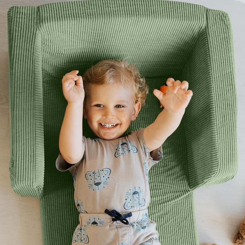 Cozy Kids Sofa Chair 2-in-1 Convertible Foam Lounge Portable Toddler Armchair US