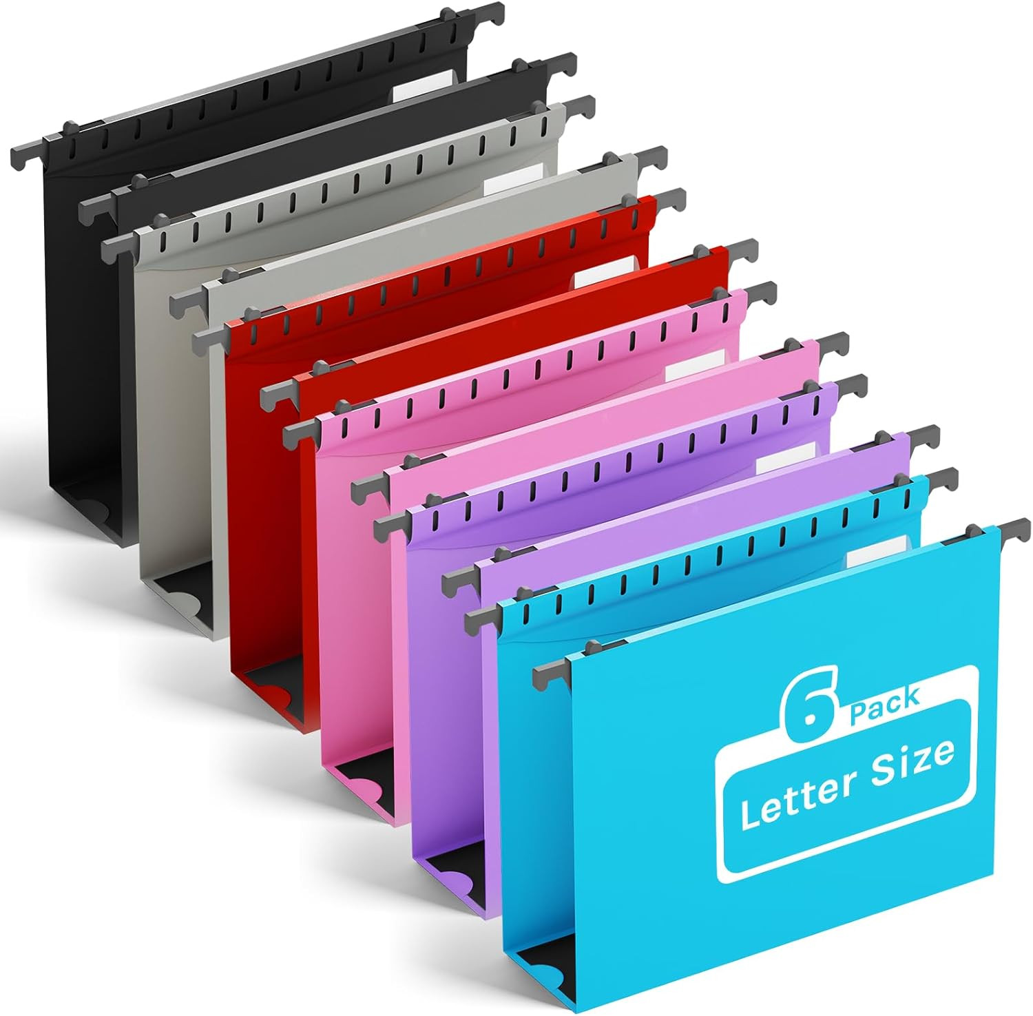 Hanging File Folder Letter Size Extra Capacity,Heavy Duty 2" Expansion Plastic F