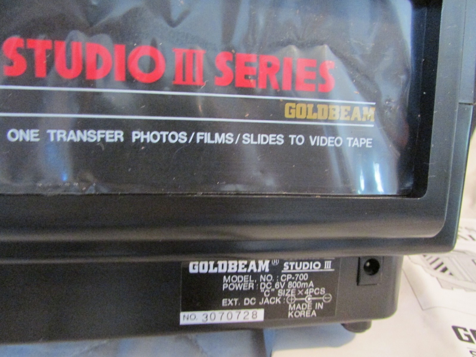Studio Goldbeam CP-700 All-In-One Transfer Photos/Films/Slides-To-Video Tape