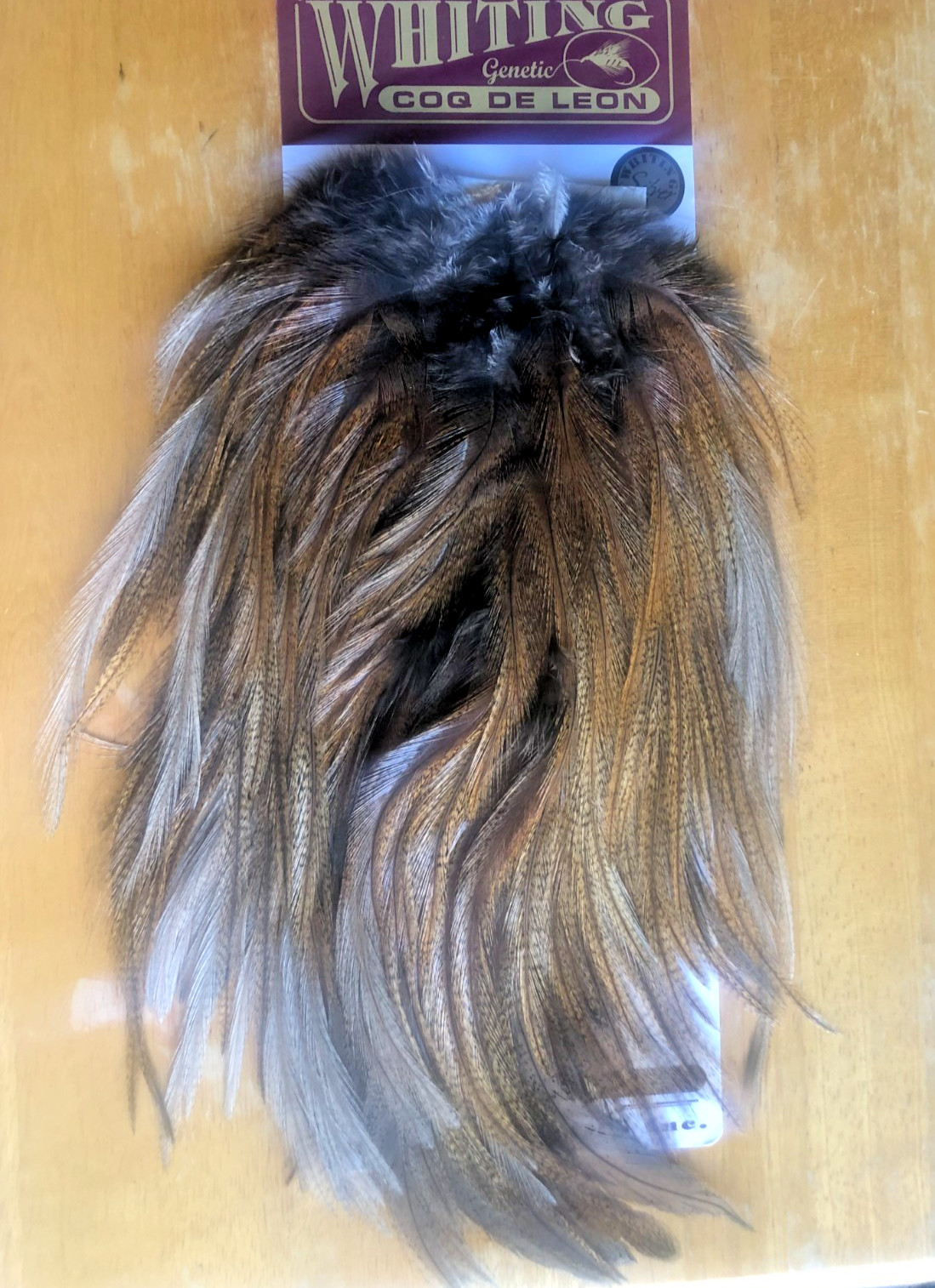 COQ DE LEON SADDLE FEATHERS - Ginger Pardo - 12 Per Pack -- NEW!