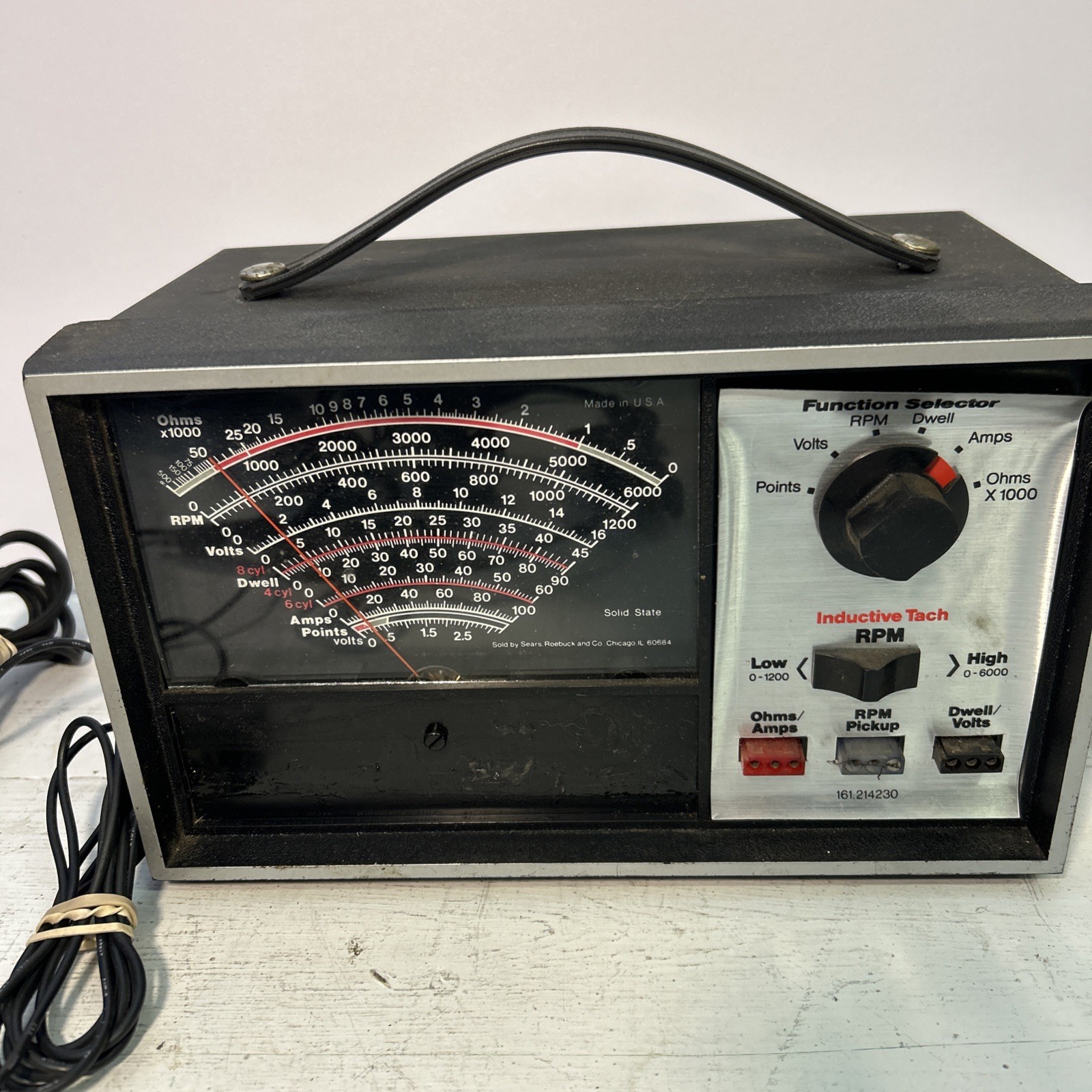 Sears Craftsman 161.210400 Solid State Engine Analyzer With All Cables Untested