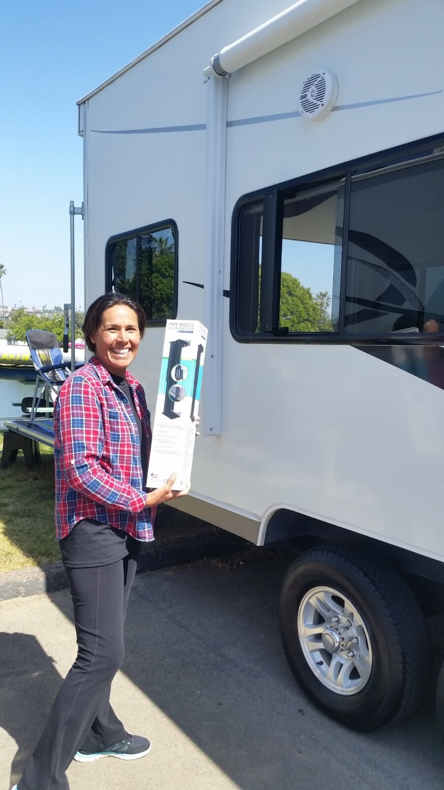  Free Breeze Accelerator: White, New, Wind Energy Device for Windows, Busses, RV