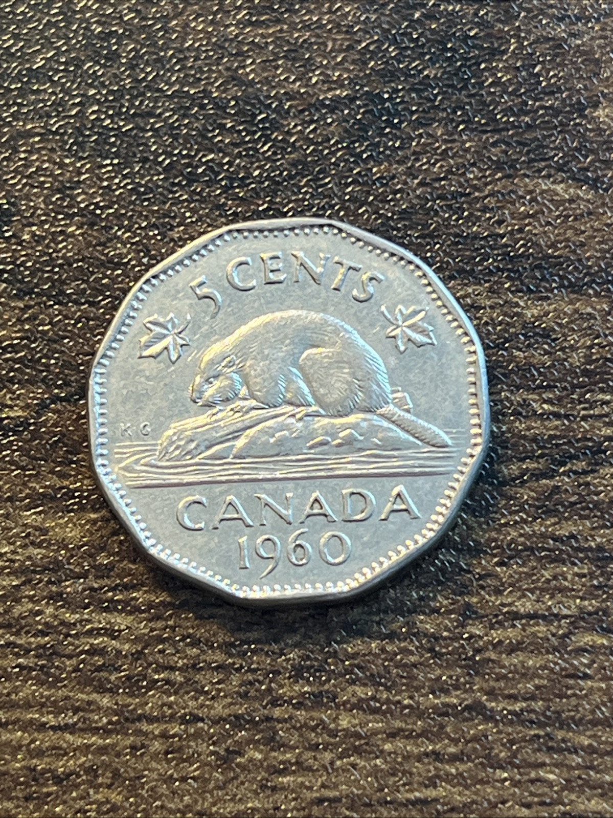 1960 Canada 5 Five Cents Actual Coin TB797*