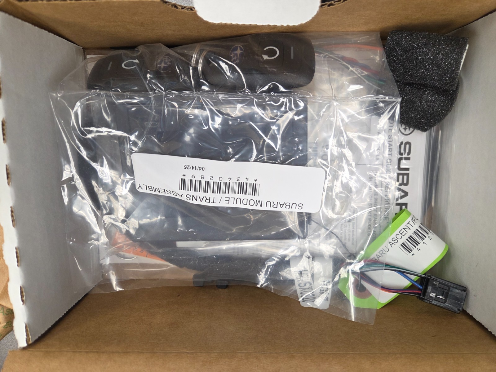 2019-2021 Subaru Forester Remote engine starter H001SSJ001