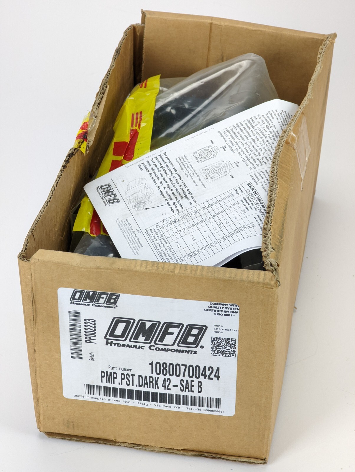 OMFB 10800700424 Hydraulic Pump PMP.PST.DARK 42-SAE B