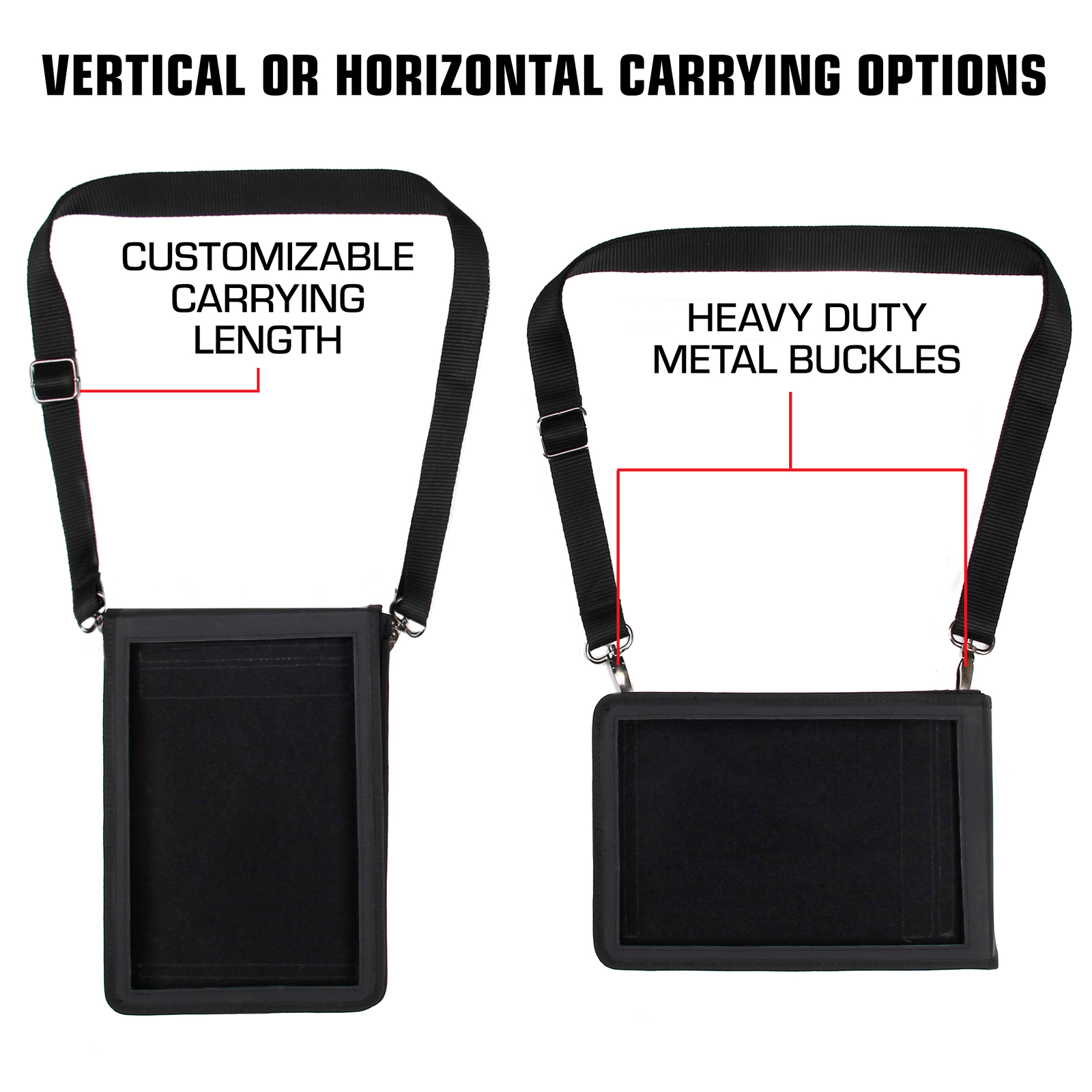USA Gear FlexARMOR X Tablet Case with Open Front Design & Adjustable Strap