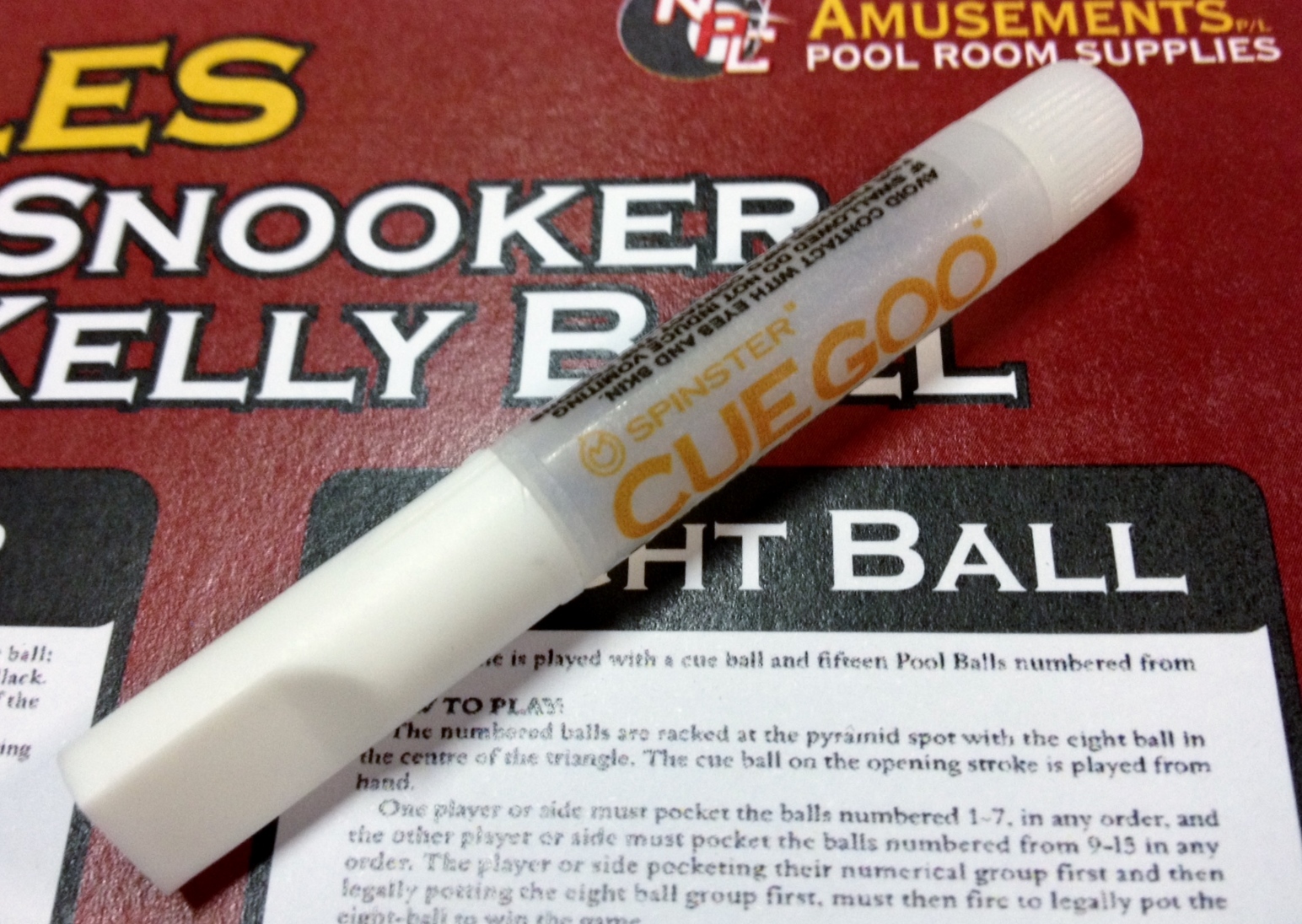 Spinster POOL SNOOKER BILLIARD Cue Tip Tipping Glue CUEGOO Quality Repair Glue