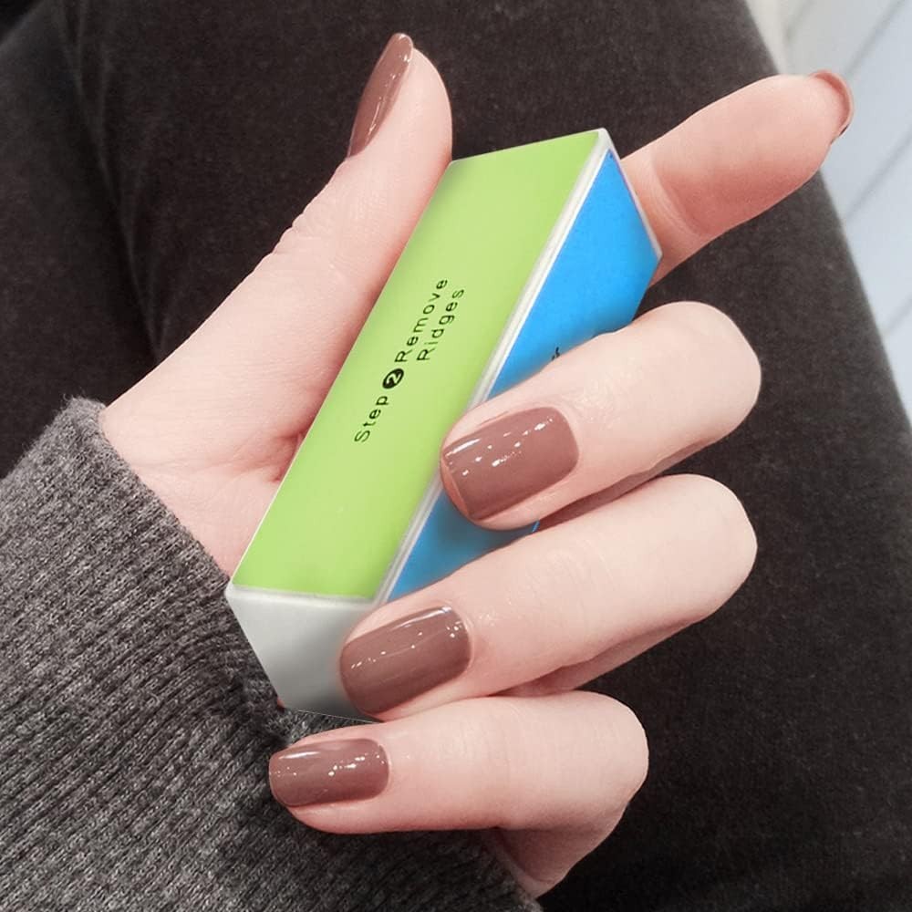 4-Step Buffing Block Nail Buffer for High Gloss Finish - Ideal for DIY Manicures