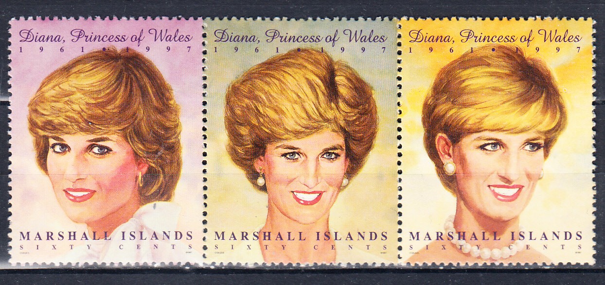 w MARSHALL ISLANDS 0645 H LADY DIANA