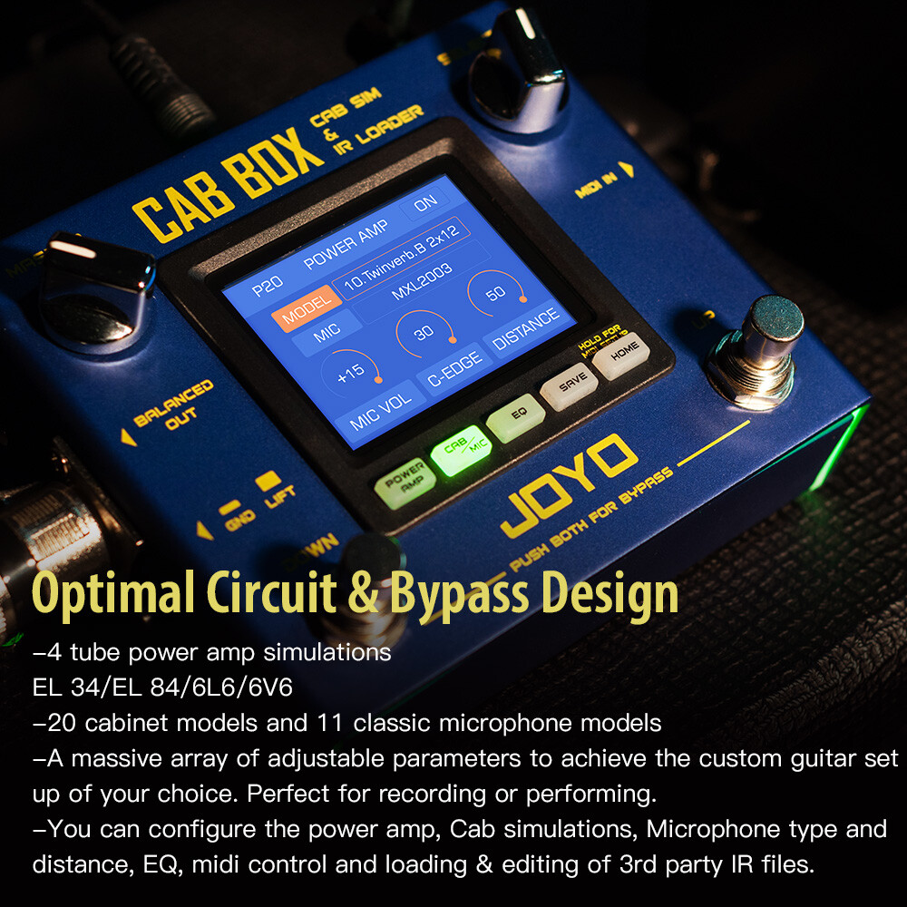 JOYO Multi Effects Pedal Power Amp Simulation & Cabinet Modeling Guitar Pedal