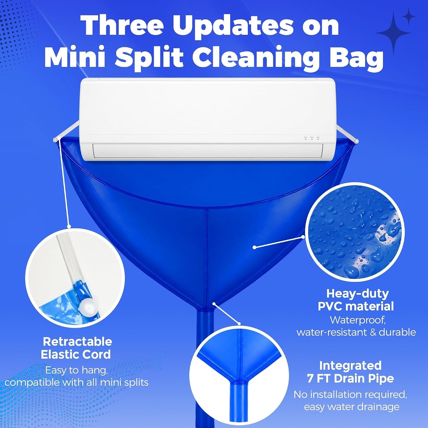 Mini Split Cleaning Kit: Waterproof Mini Split Cleaning Bag with 2L Rotatable...