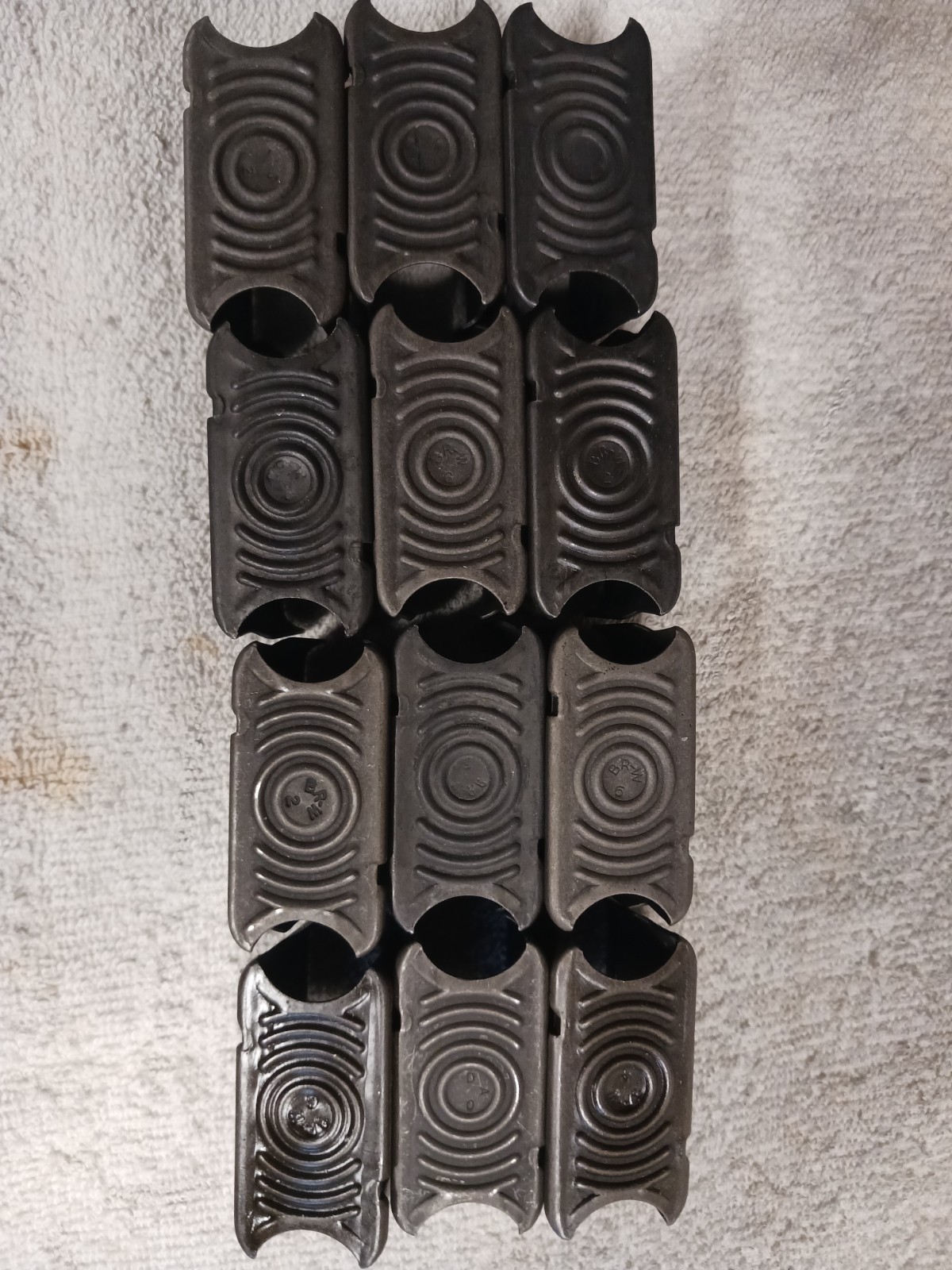 12 used USGI M1 Garand Enbloc clips 8 round Random Makers