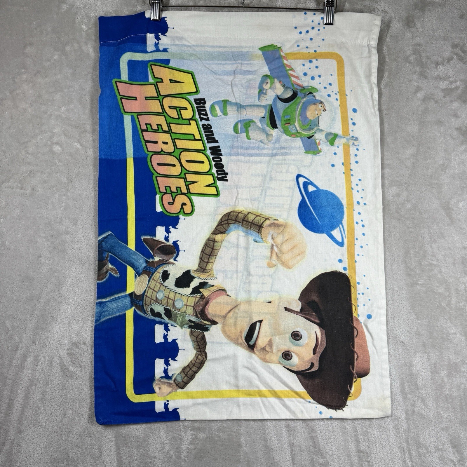 VTG Disney Pixar Toy Story Buzz And Woody Standard Single Pillow Case 2009