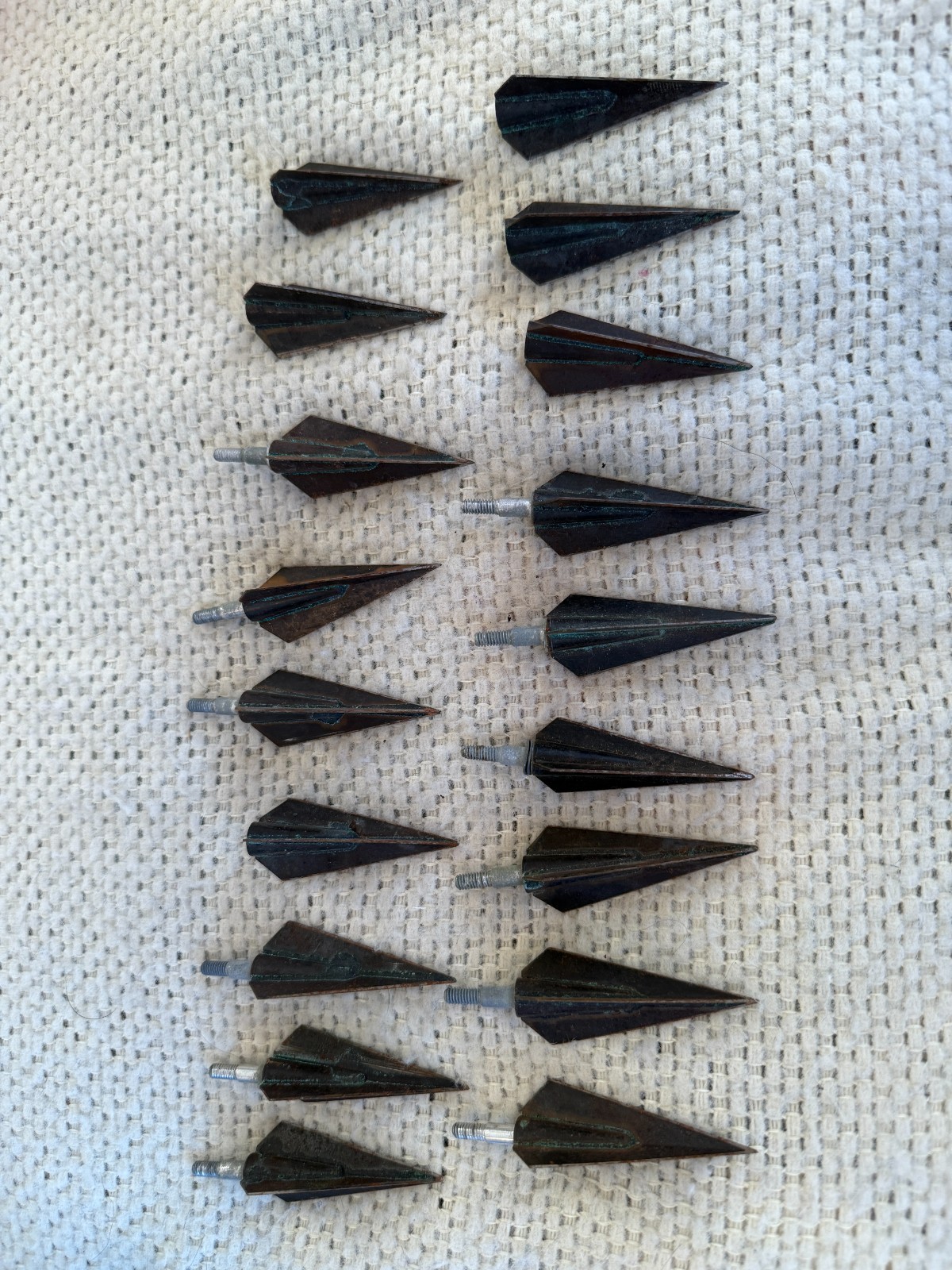 Vintage Black Copperhead Broadhead Lot of 18