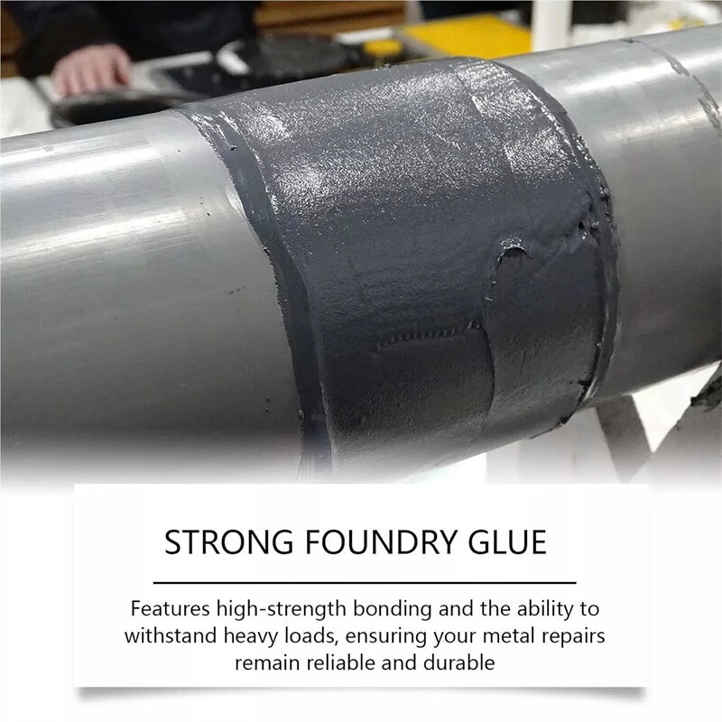 2 PACK Strong Foundry Glue,Metal Repair Glue, AB Metal Glue Heary Duty Weld 85ml