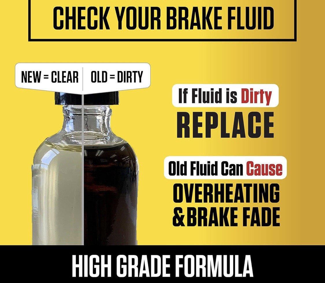 Prestone Synthetic Hi Temp DOT 3 Brake Fluid, 12OZ