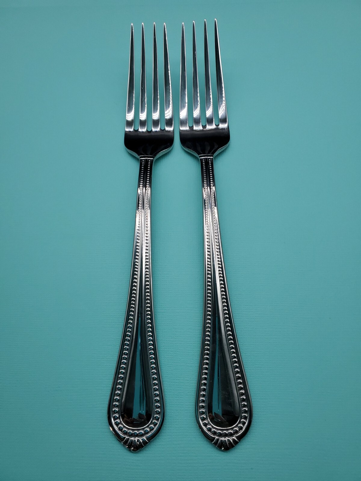 WALLACE CHATHAM BEAD Dinner Forks Set of 2