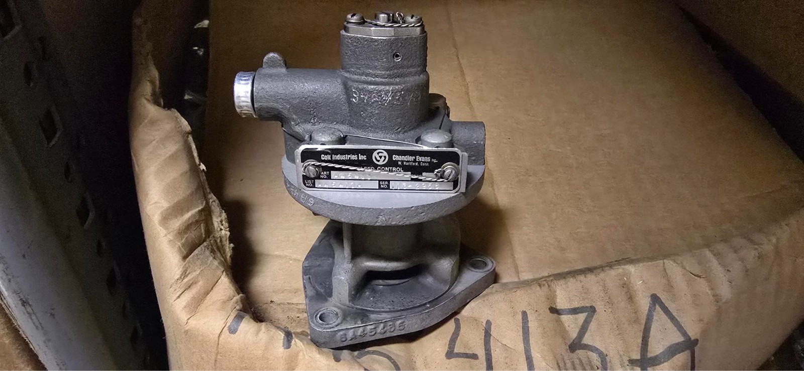 TRIUMPH ENGINE CONTROL VALVE BLEED ASSY A45413A 2915-00-453-9569 ENG T63-A-5A