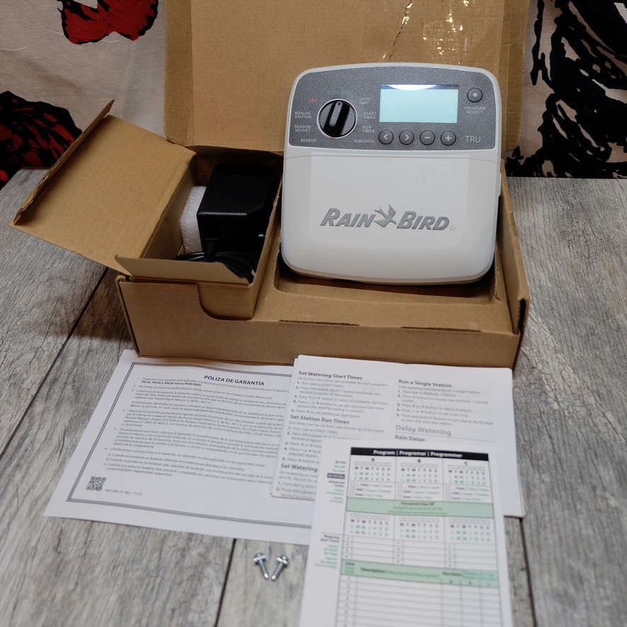 Rain Bird 6 Station Indoor Irrigation Controller Model TRU61 | New Open Box